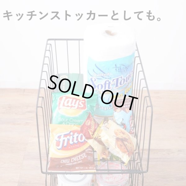 画像11: スタイリッシュなワイヤーバスケットワゴン ４段 積み重ね可能 モダンデザイン 強度・耐久性の高いスチール製のキャスターワゴン ショップ用什器 (11)