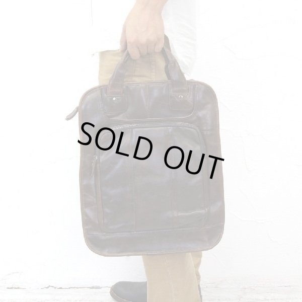 画像2: ビジネスバッグ メンズ 牛革 3ウェイ ブラウンレザー (2)