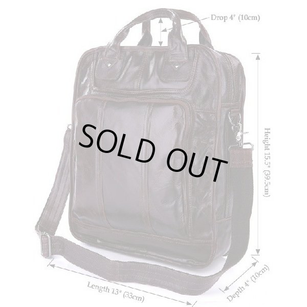 画像6: ビジネスバッグ メンズ 牛革 3ウェイ ブラウンレザー (6)