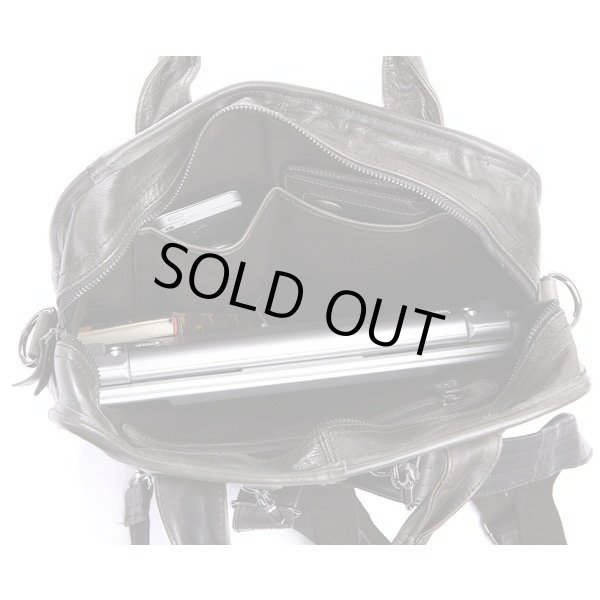 画像4: ビジネスバッグ メンズ ビジネルリュック ショルダーバッグ ハンドバッグ 牛革 3ウェイ グレーレザー (4)