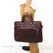 画像2: ショルダーバック メンズバッグ 本革鞄 軽量　薄いビジネスバッグ 男性用鞄 革バッグ (2)