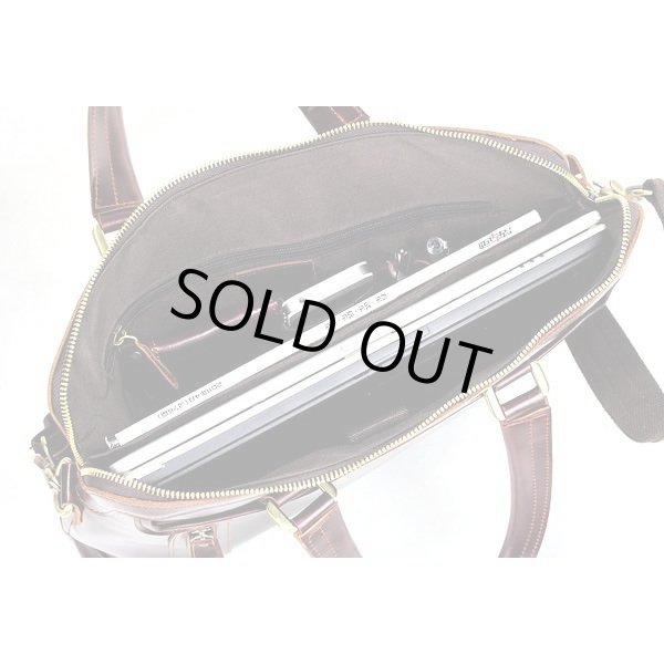 画像5: ショルダーバック メンズバッグ 本革鞄 軽量　薄いビジネスバッグ 男性用鞄 革バッグ (5)