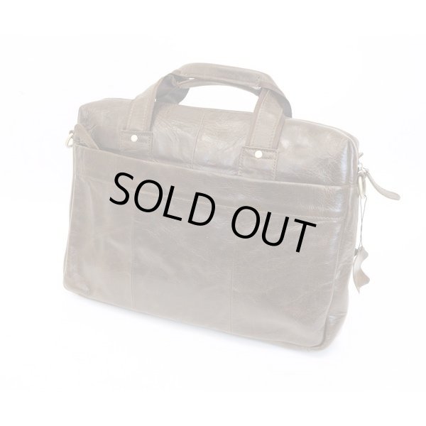 画像3: ショルダーバッグ ハンドバッグ 2WAYビジネスバッグ 革 ヴィンテージレザーメンズバッグ (3)