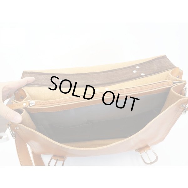 画像4: 【限定1点】ショルダーバッグ ヴィンテージレザー 本革 メンズビジネスバッグ カジュアルバッグ (4)