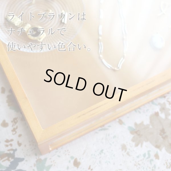 画像5: 木製5面ガラス コレクションケース ライトブラウン (5)