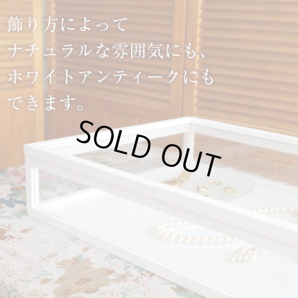 画像4: 木製5面ガラス コレクションケース ホワイト (4)