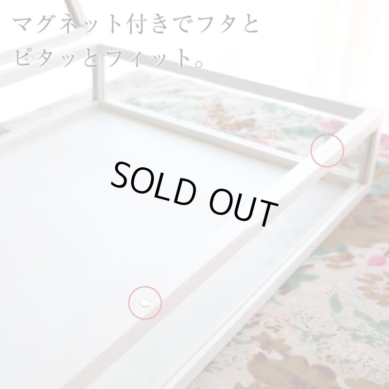 画像8: 木製5面ガラス　コレクションケース　ホワイト (8)