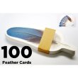 画像1: 羽根のサンキューカード　メッセージカード 100枚入り (1)
