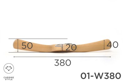 画像3: 上質なスーツのためのトップスハンガー　幅380mm