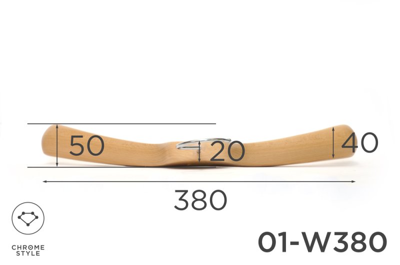 画像3: 上質なスーツのためのトップスハンガー 幅380mm