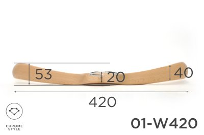 画像3: 上質なスーツのためのトップスハンガー　幅420mm