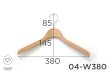 画像3: 上質なスーツのための薄型トップスハンガー　幅380mm (3)