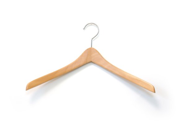 画像2: 上質なスーツのための薄型トップスハンガー 幅420mm (2)