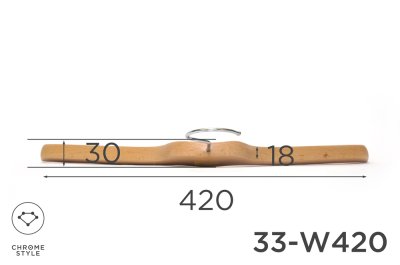 画像3: 上質なシャツのための薄型湾曲トップスハンガー　幅420mm