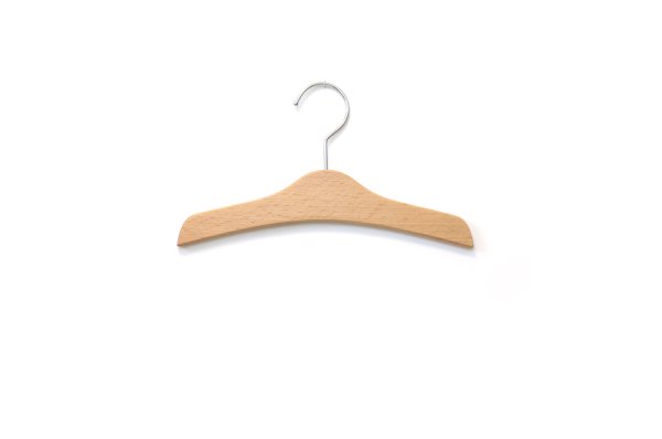 画像2: 赤ちゃんのための極薄・平型木製ハンガー　幅280mm (2)