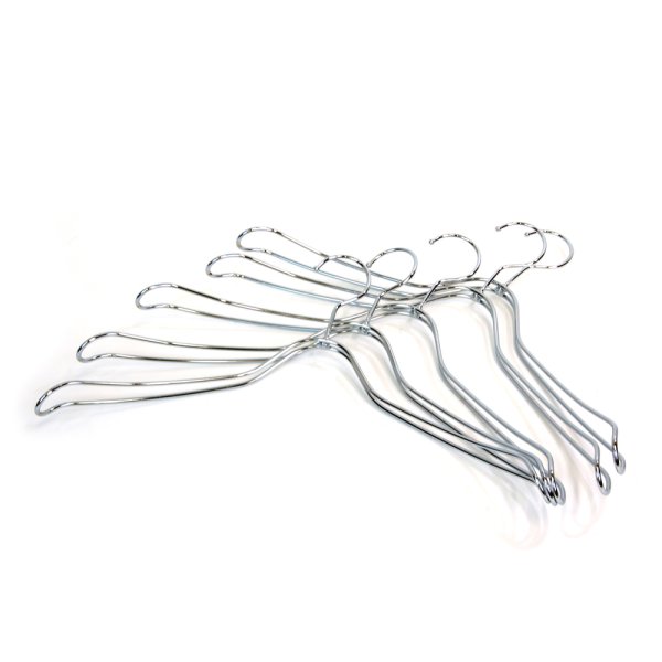 画像3: 3Dワイヤーハンガー　クロームメッキ　メンズ　5本セット　メンズ/レディース (3)
