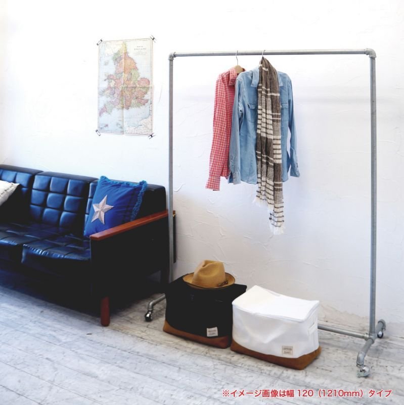 画像4: おしゃれなガス管ハンガーラック幅120cm アパレルショップにも最適　 (4)
