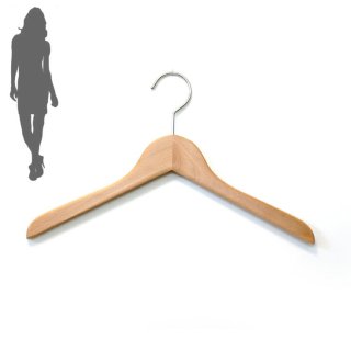 スペッソ60 木目の美しいクリア艶消し仕上げ シンプルな木製ハンガー