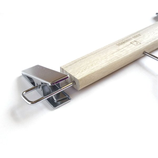 画像5: 九州の楠を使用した防虫・防臭性のあるボトムハンガーピンチ式 (5)