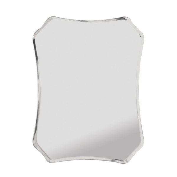 画像2: 【ノンフレーム】エレガントな曲面の鏡 幅150  壁掛けミラー 卓上ミラー (2)