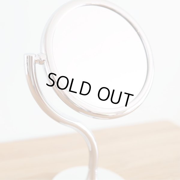 画像6: 【3倍拡大鏡あり】クロームスピン カーヴィテーブルミラーM【美曲線】 (6)