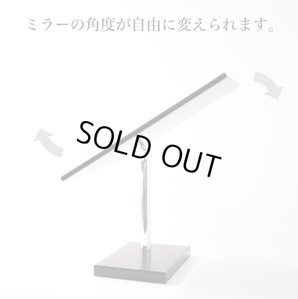 画像3: 木製卓上スクエアミラー ブラック (3)