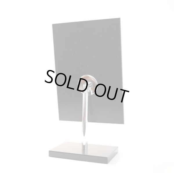 画像5: 木製卓上スクエアミラー ブラック (5)