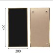 画像5: 真鍮マグネットブラックボード 200×400長方形 (5)