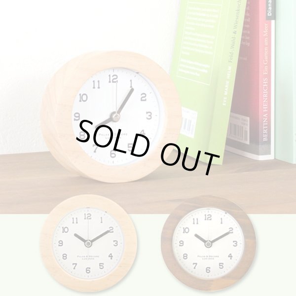 画像1: シンプルなウッドアラームクロック (1)