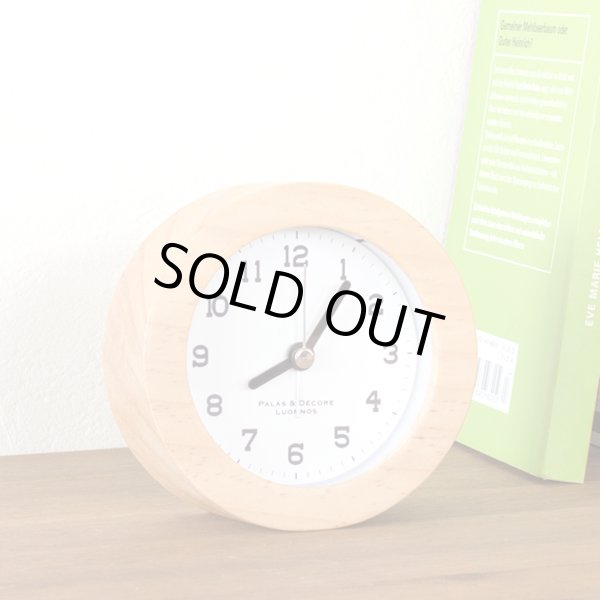 画像4: シンプルなウッドアラームクロック (4)