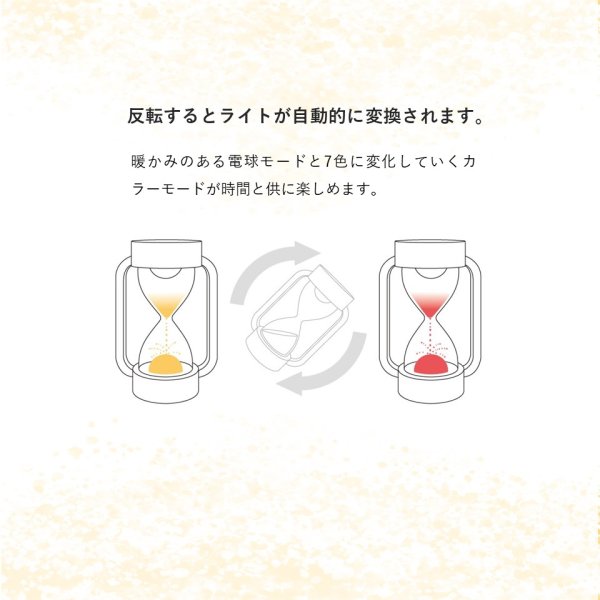 画像3: ノクティルカ LED砂時計 幻想的な10分砂時計 (3)