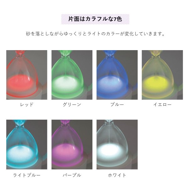 画像4: ノクティルカ LED砂時計 幻想的な10分砂時計 (4)