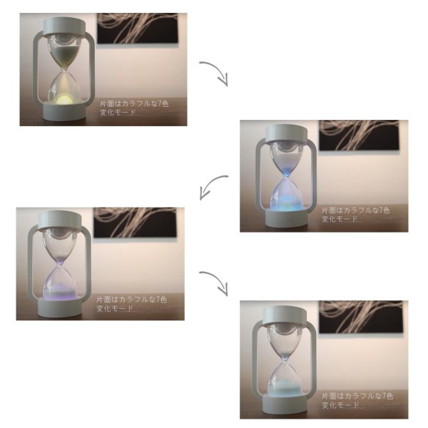 画像6: ノクティルカ LED砂時計 幻想的な10分砂時計 (6)