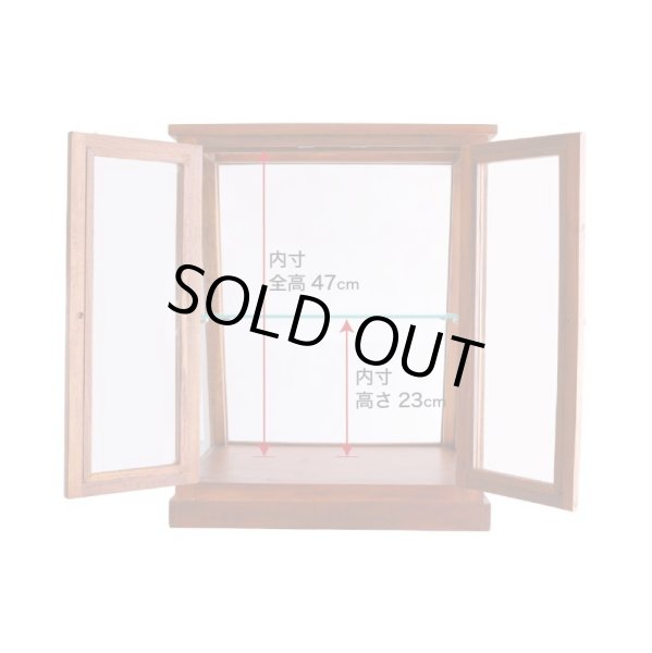 画像16: ミニショーケース 木製ガラスキャビネット【送料無料】 (16)
