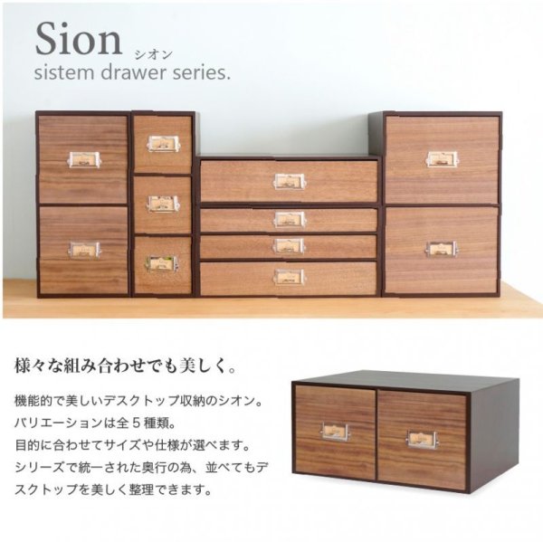 画像3: 【卓上収納】レトロモダンなデザインのシオンシステム収納　ブラウン　CDが入るサイズ　デスクトップ収納　おしゃれ　インテリア (3)
