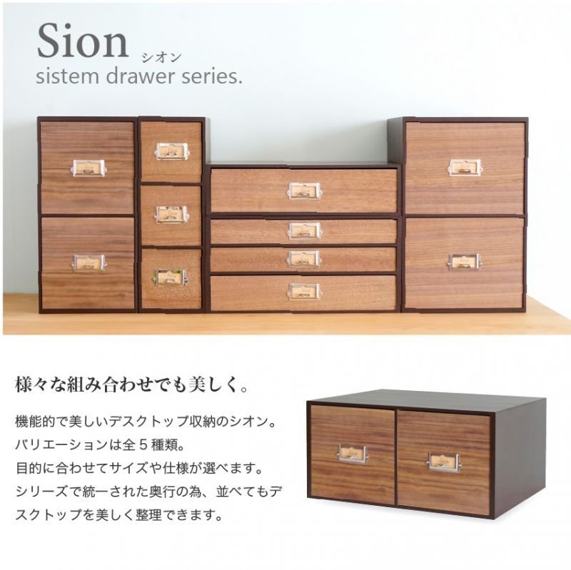 画像3: 【卓上収納】レトロモダンなデザインのシオンシステム収納　ブラウン　CDが入るサイズ　デスクトップ収納　おしゃれ　インテリア (3)