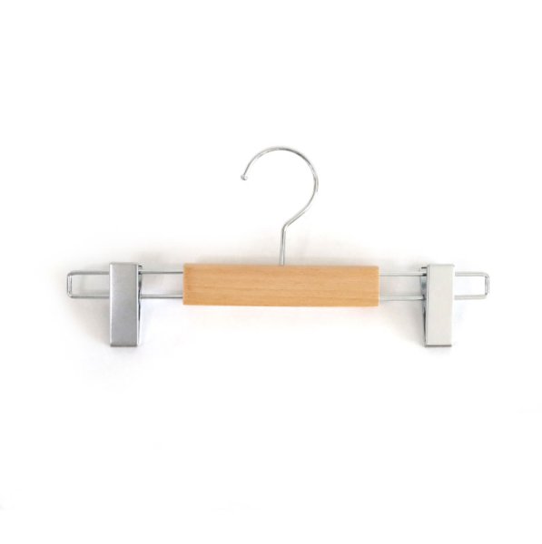 画像5: 【5本セット】天然木クリップボトムハンガー　幅300mm (5)