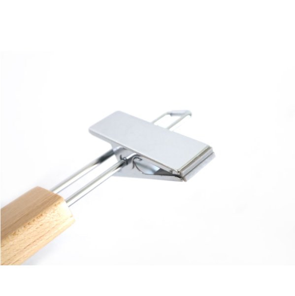 画像9: 【5本セット】天然木クリップボトムハンガー　幅300mm (9)