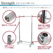 画像8: プロ仕様でグラつかない　業務用ハンガーラック　ストロンガー　幅75cm　耐荷重100kg超　高さ2メートル超　高品質・良質デザイン・低価格　美しく強いアパレルショップのためのスチールハンガーラック (8)