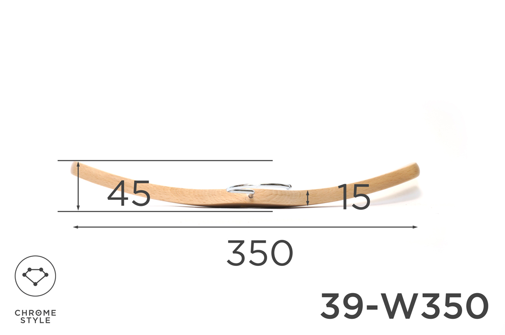 キッズのための木製ハンガー　幅350mm